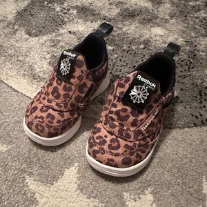 Reebok Suede Cheetah Print Shoes